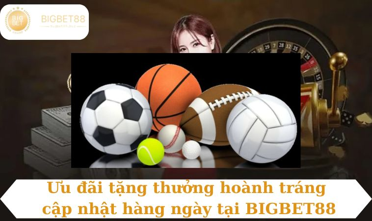 Ưu đãi tặng thưởng hoành tráng cập nhật hàng ngày tại BIGBET88